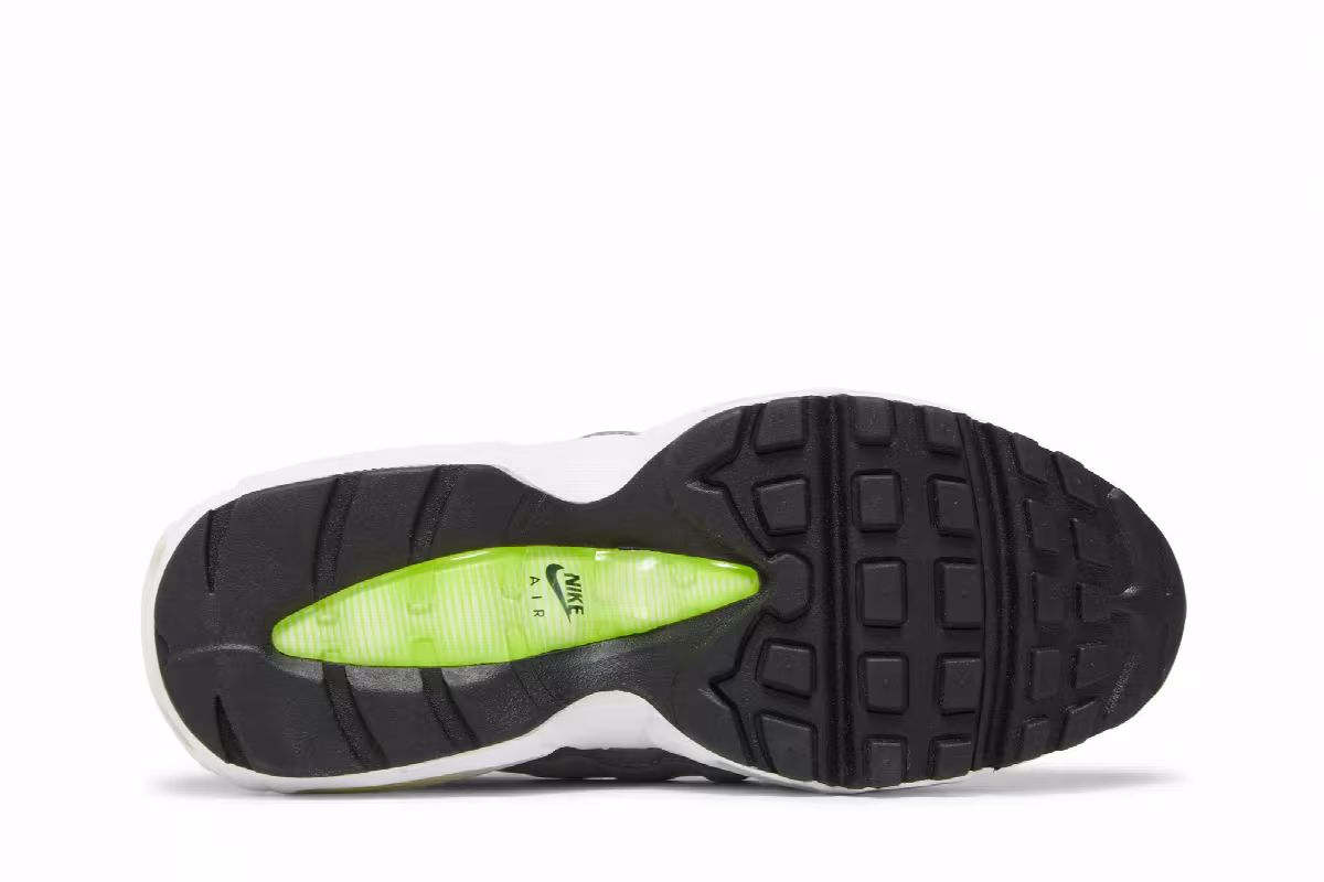 Nike Air Max 95 Recraft GS Logos Pack - White Neon, view 5
