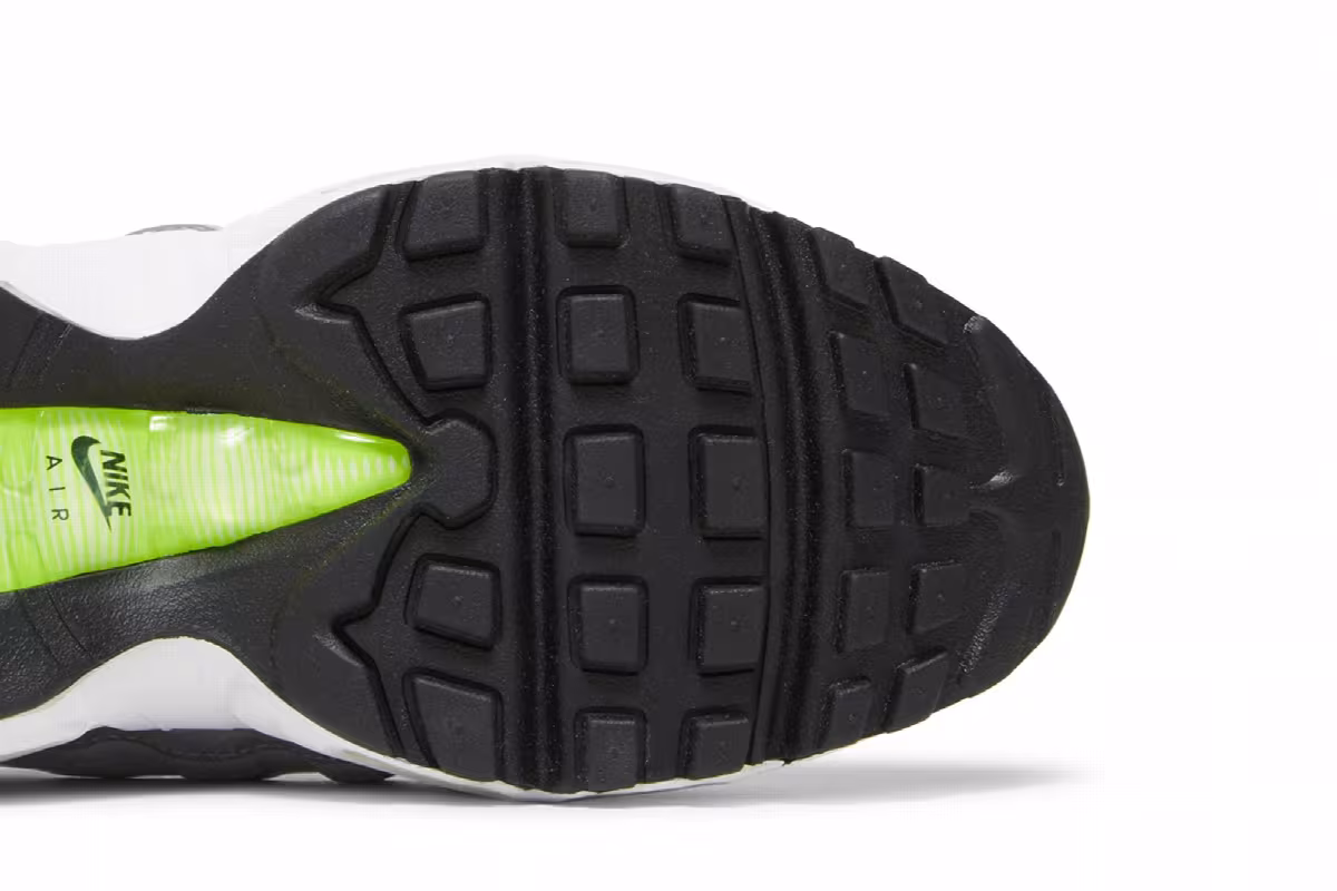 Nike Air Max 95 Recraft GS Logos Pack - White Neon, view 6