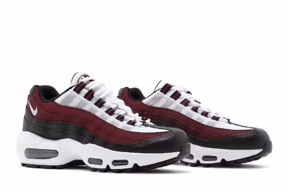 Nike Air Max 95 Recraft GS White Dark Beetroot, view 9