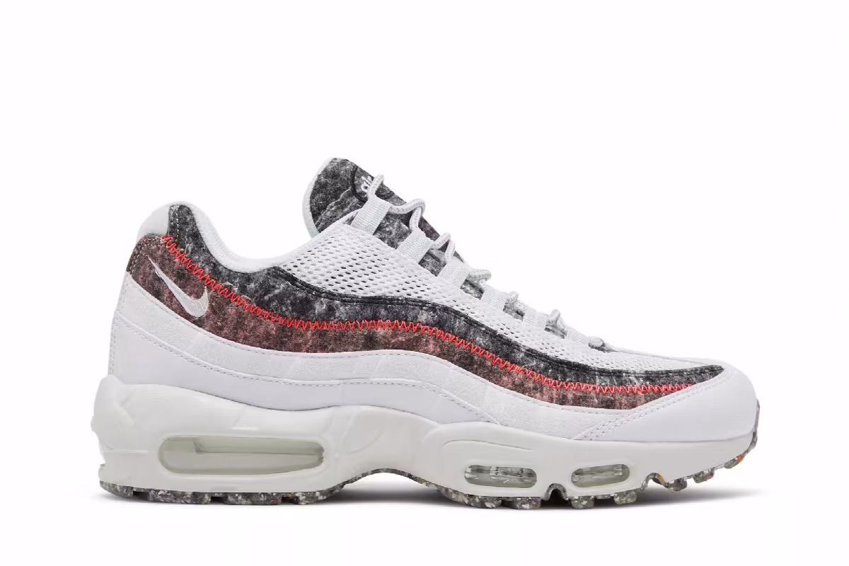 Nike Air Max 95 M2Z2 Recycled Wool Pack - White Bright Crimson, view 2