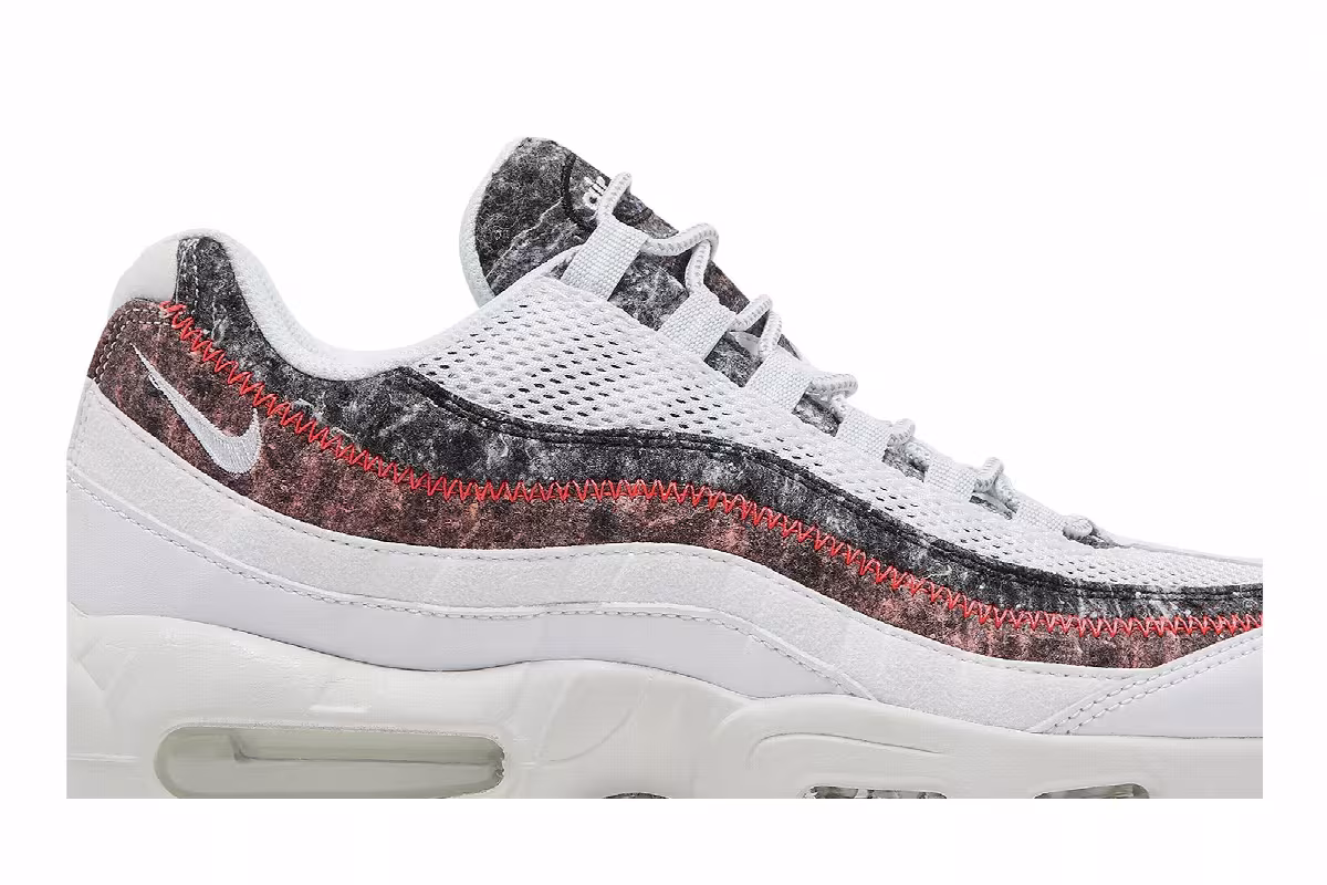 Nike Air Max 95 M2Z2 Recycled Wool Pack - White Bright Crimson, view 3