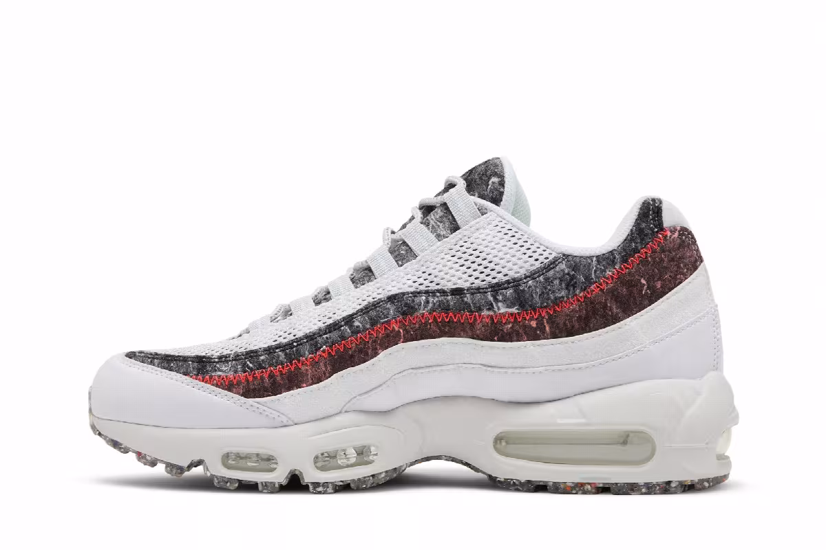 Nike Air Max 95 M2Z2 Recycled Wool Pack - White Bright Crimson, view 4