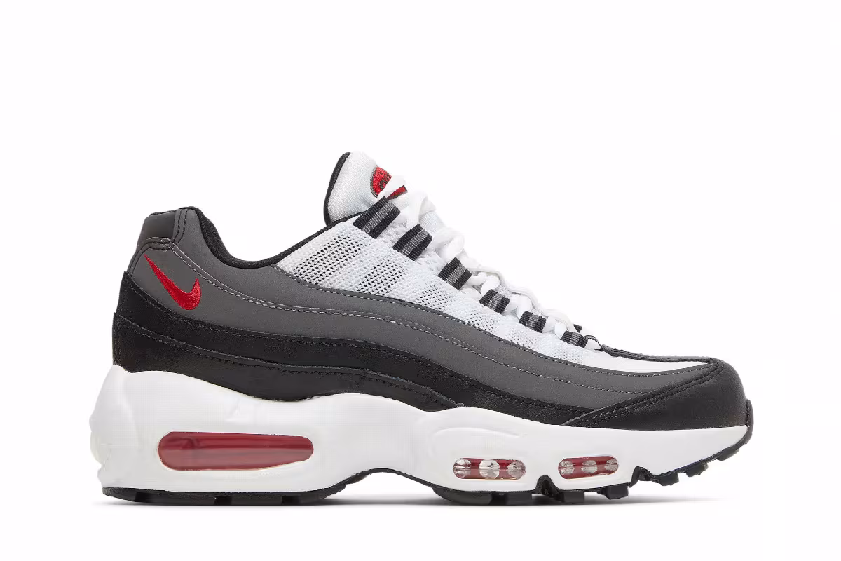 Nike Air Max 95 Recraft GS Iron Grey University Red, view 2