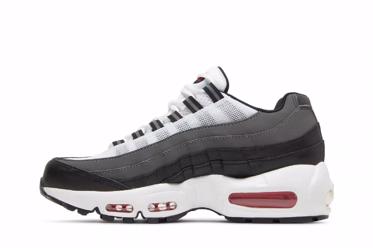 Nike Air Max 95 Recraft GS Iron Grey University Red, view 4