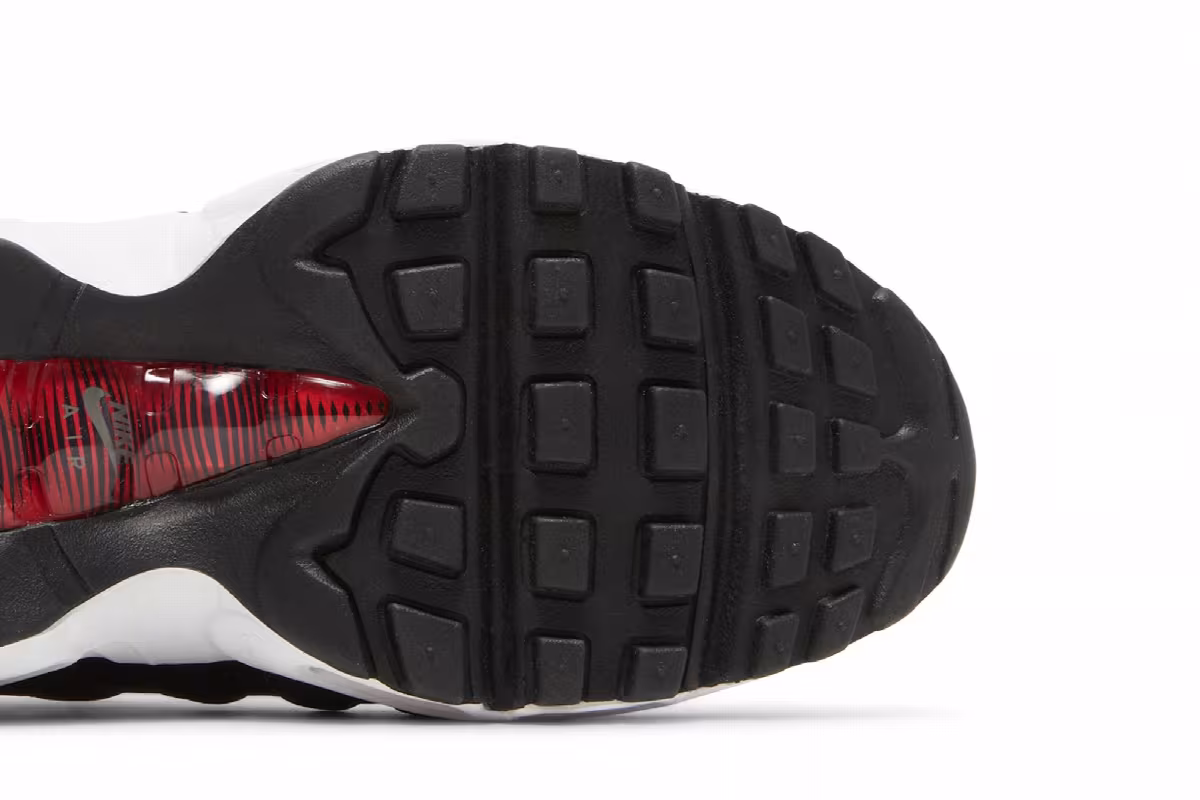 Nike Air Max 95 Recraft GS Iron Grey University Red, view 6