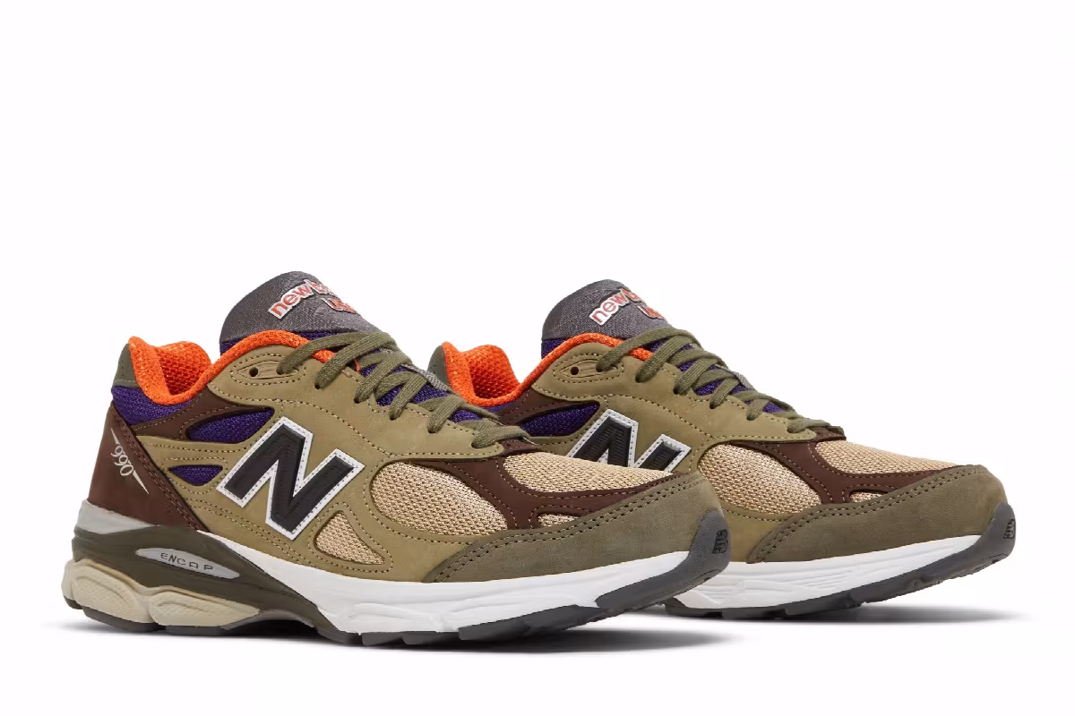 Teddy Santis x New Balance 990v3 Made in USA Tan Orange, view 9