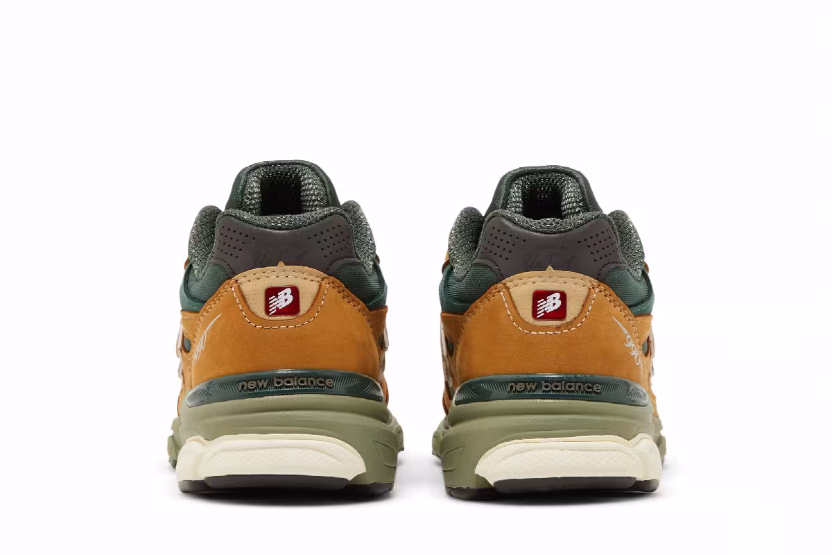 Teddy Santis x New Balance 990v3 Made in USA Tan Green, view 7
