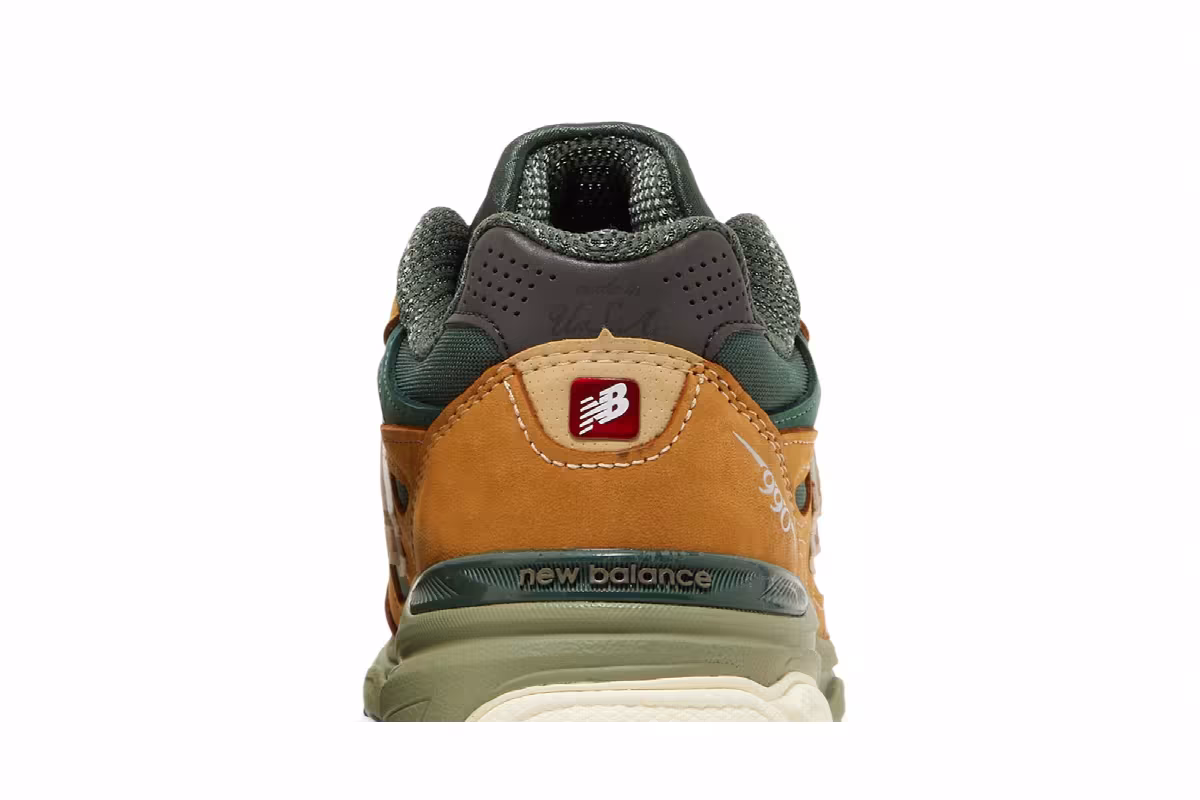 Teddy Santis x New Balance 990v3 Made in USA Tan Green, view 8