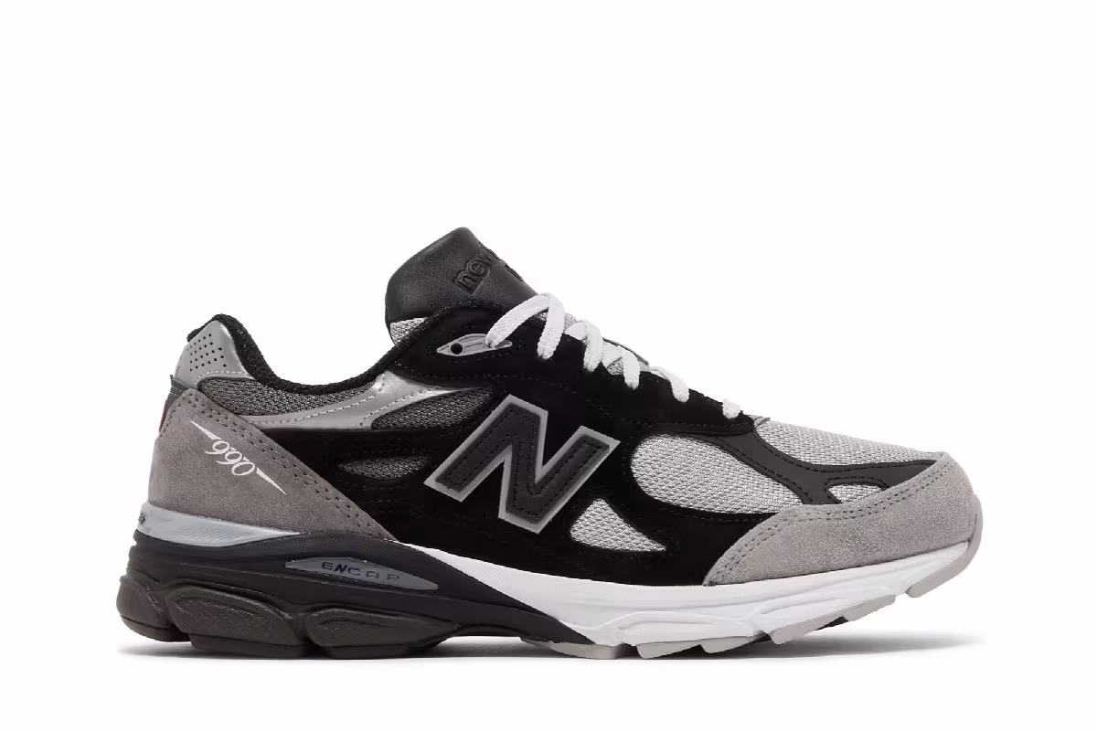 DTLR x New Balance 990v3 Made in USA GR3YSCALE, view 2