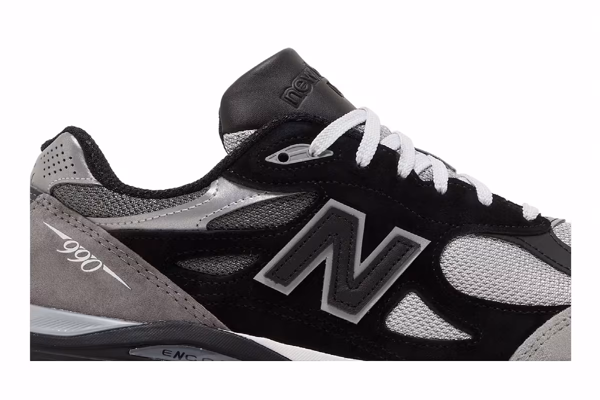 DTLR x New Balance 990v3 Made in USA GR3YSCALE, view 3