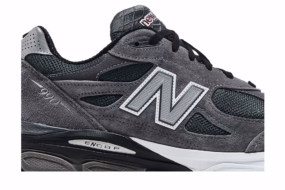 United Arrows x New Balance 990v3 Made in USA Dark Grey, view 3
