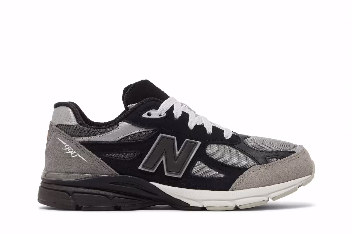 DTLR x New Balance 990v3 Big Kid GR3YSCALE, view 2