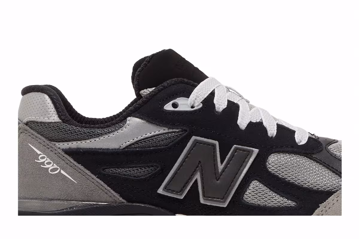 DTLR x New Balance 990v3 Big Kid GR3YSCALE, view 3