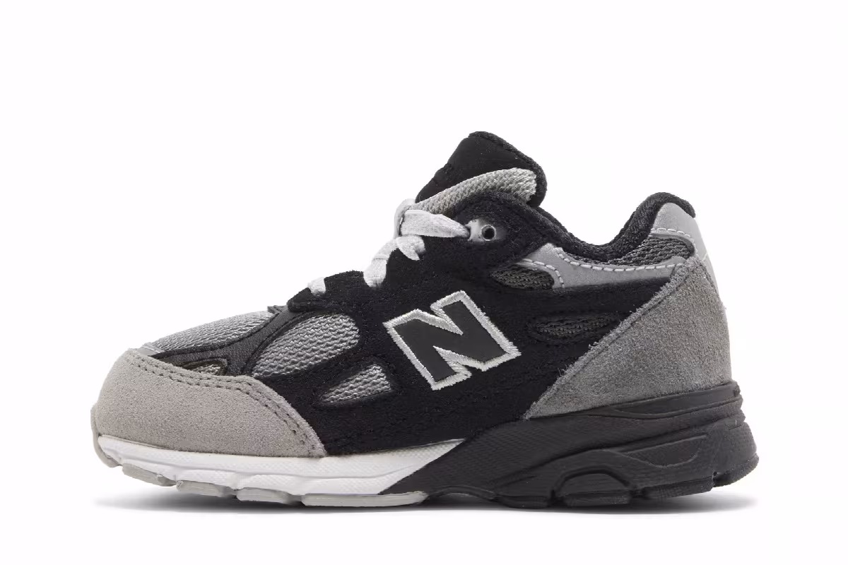 DTLR x New Balance 990v3 Toddler GR3YSCALE, view 4