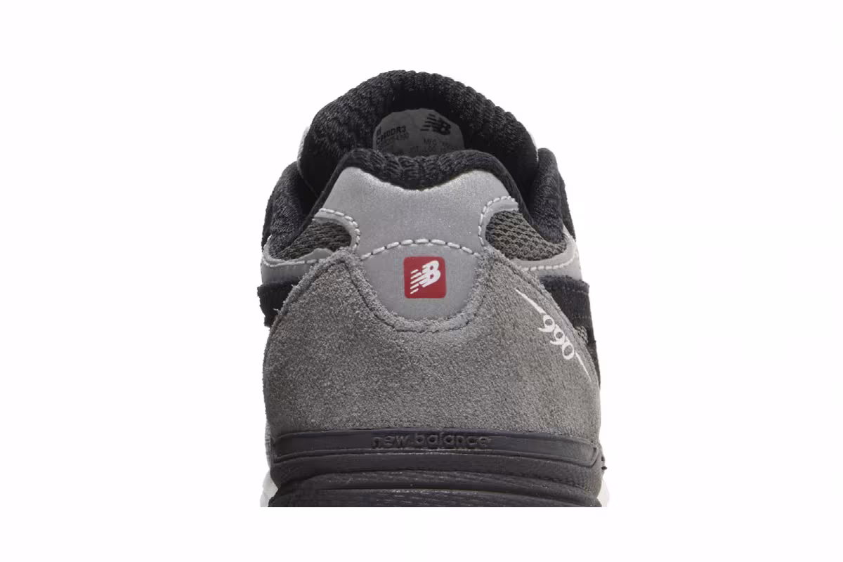 DTLR x New Balance 990v3 Toddler GR3YSCALE, view 8