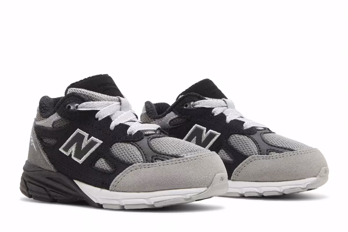 DTLR x New Balance 990v3 Toddler GR3YSCALE, view 9