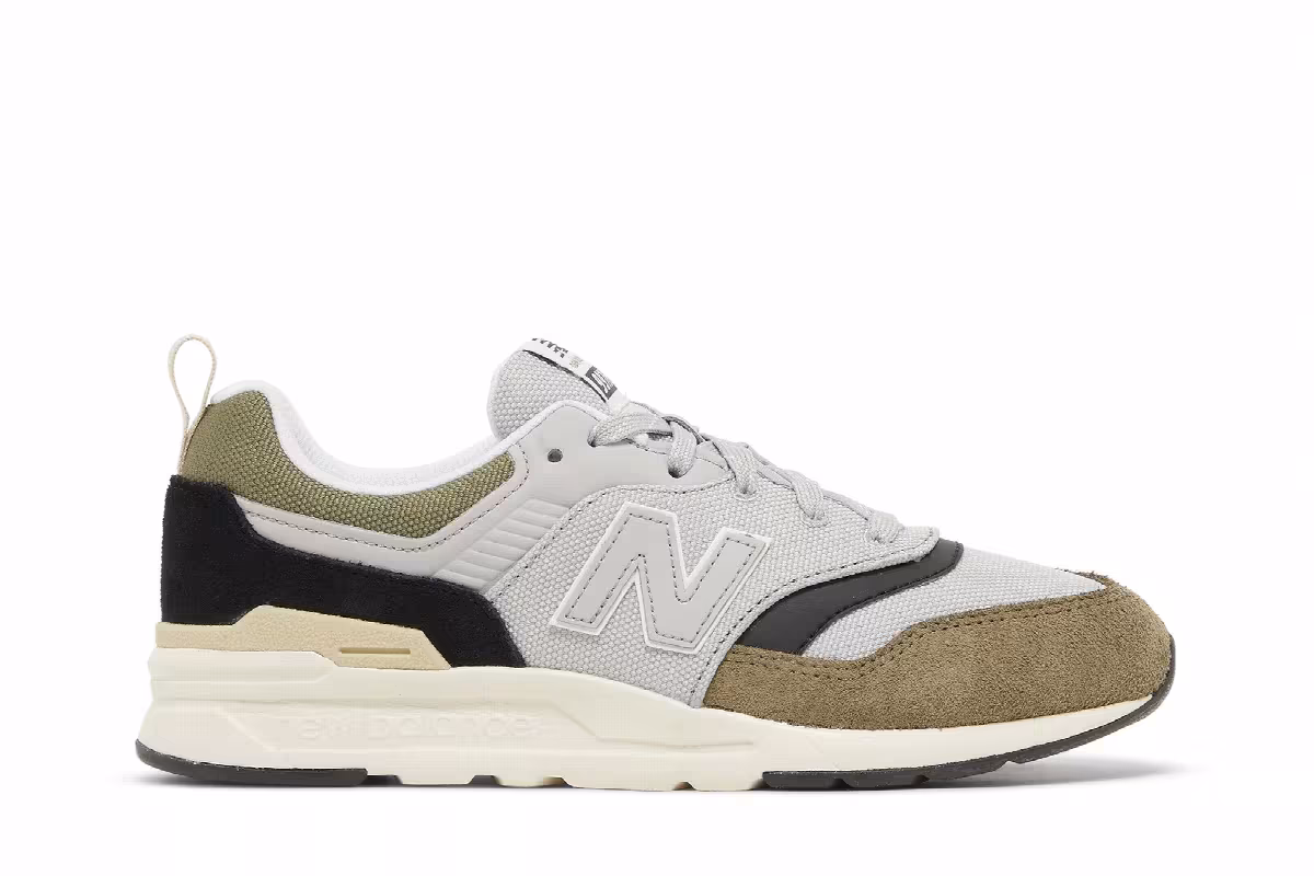 New Balance 997H Big Kid Raincloud Olive, view 2