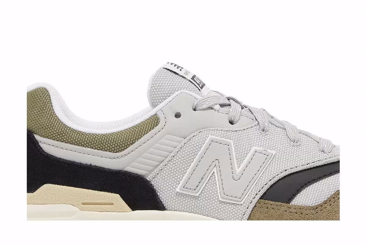 New Balance 997H Big Kid Raincloud Olive, view 3