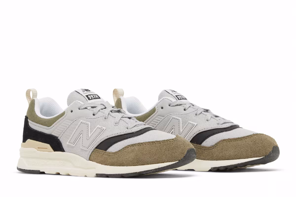 New Balance 997H Big Kid Raincloud Olive, view 9