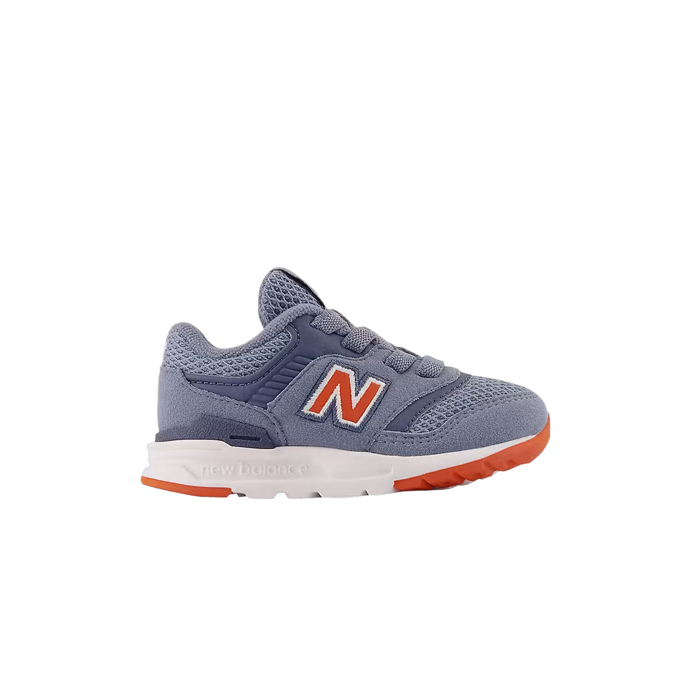 New Balance 997H Bungee Lace Toddler Wide Grey Poppy