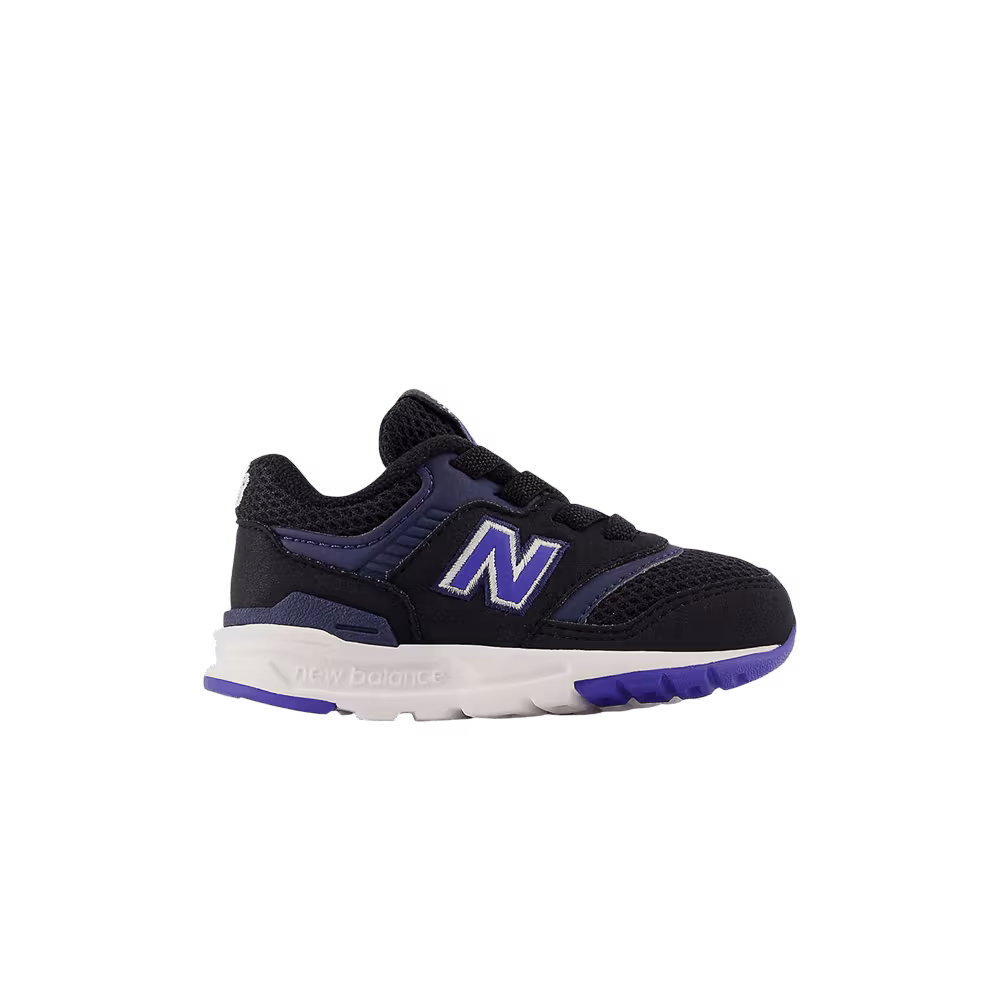 New Balance 997H Bungee Lace Toddler Wide Black Marine Blue