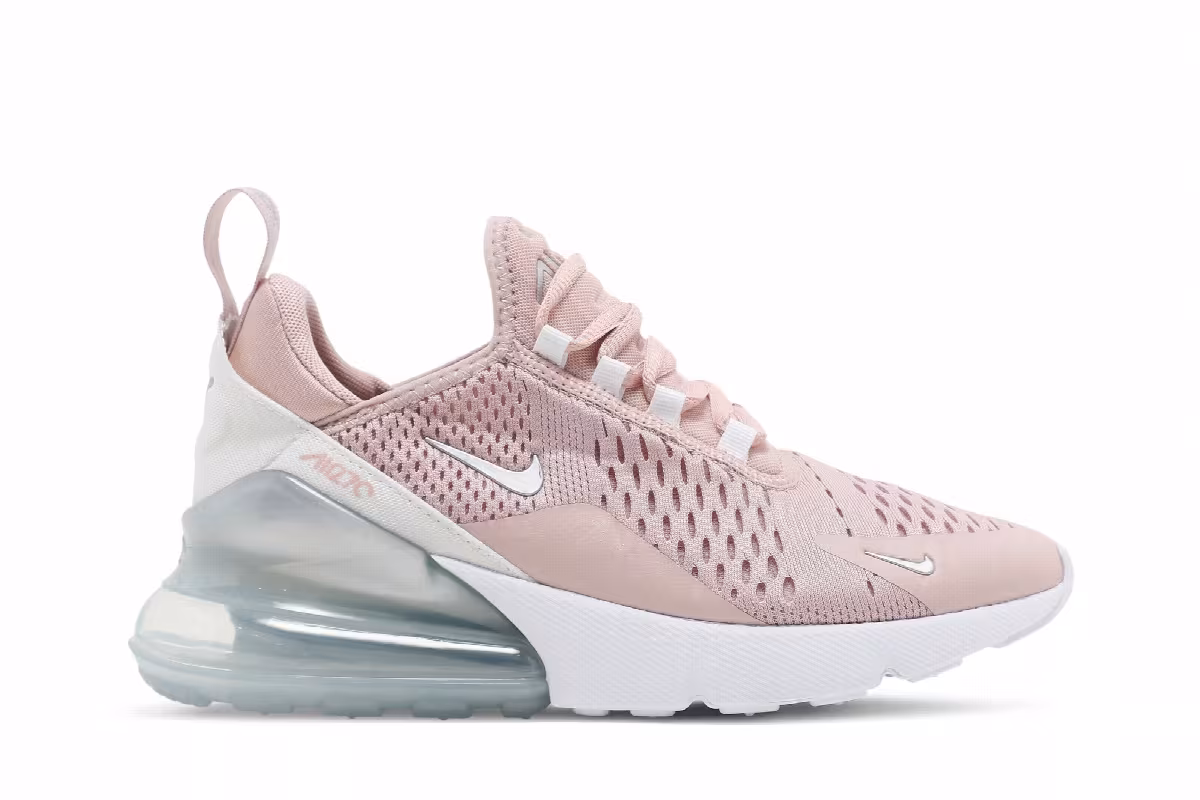 Nike Women's Air Max 270 Pink Oxford Metallic Silver, view 2