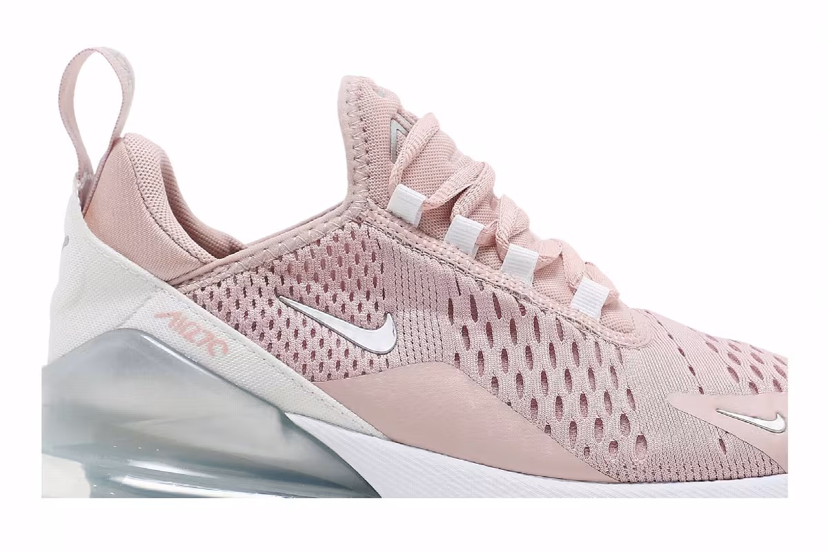 Nike Women's Air Max 270 Pink Oxford Metallic Silver, view 3