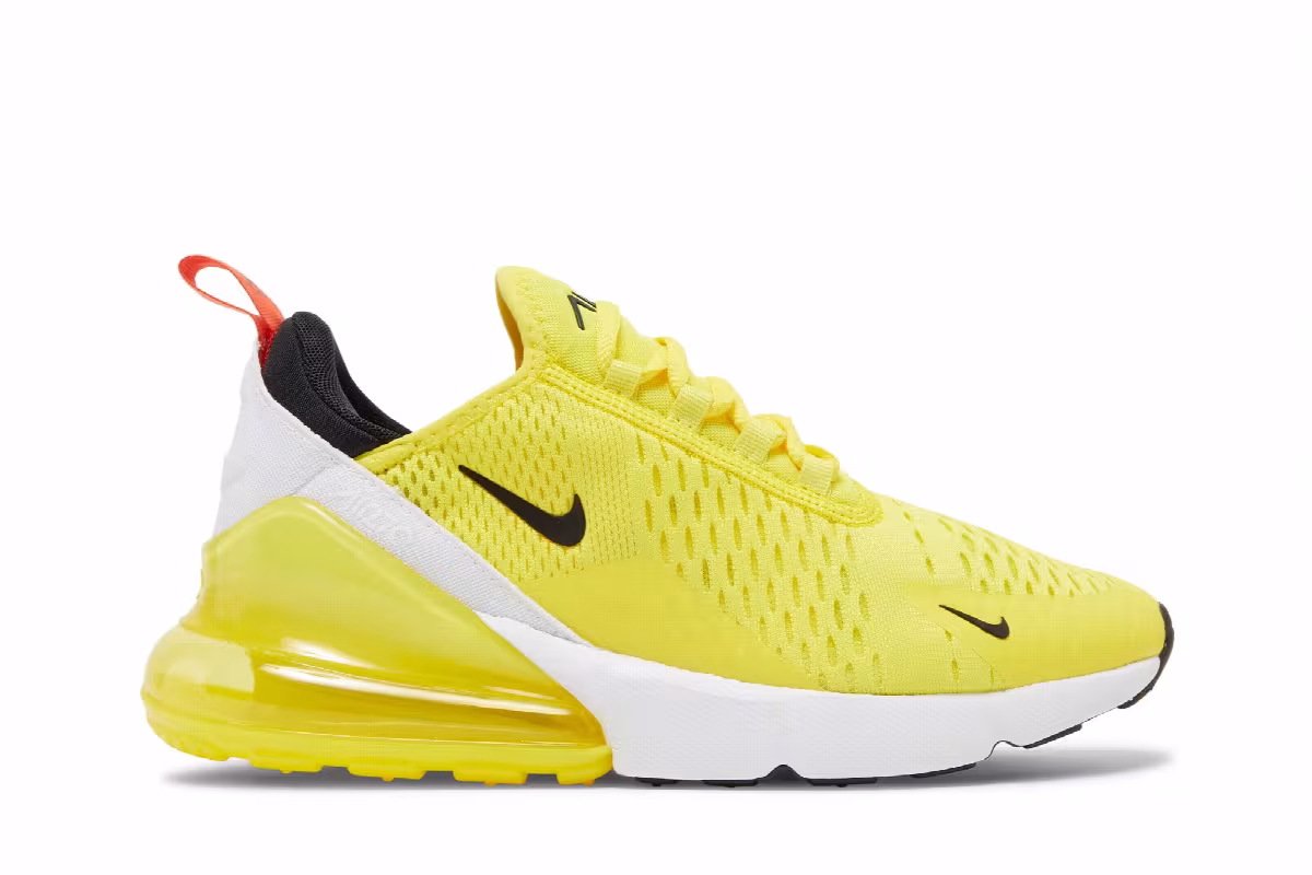 Nike Women's Air Max 270 Yellow Strike, view 2