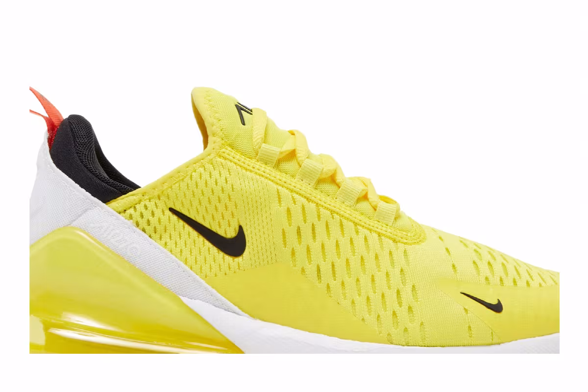 Nike Women's Air Max 270 Yellow Strike, view 3