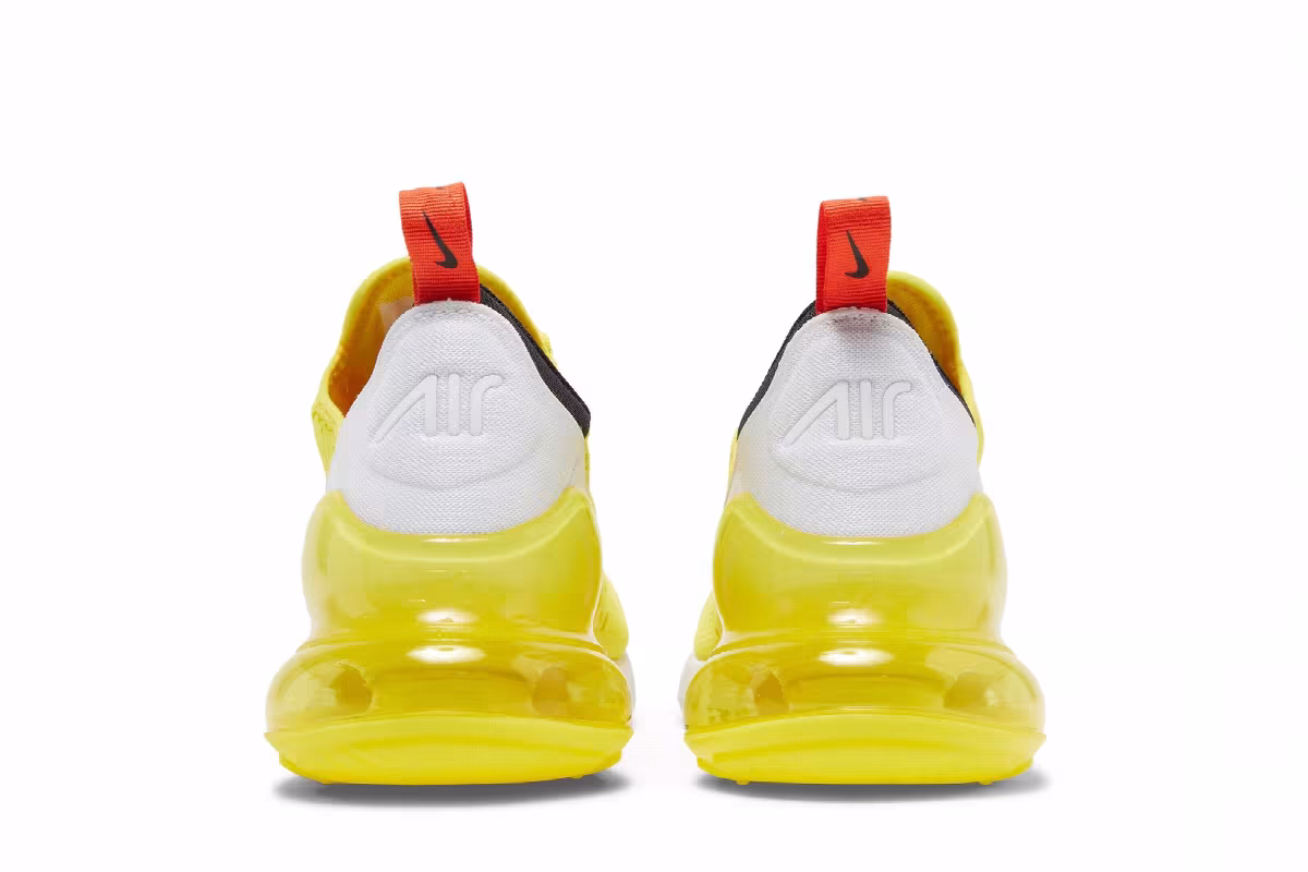 Nike Women's Air Max 270 Yellow Strike, view 7
