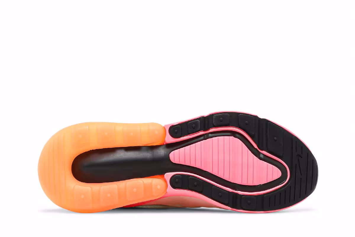 Nike Women's Air Max 270 Summit White Sunset Pulse, view 5