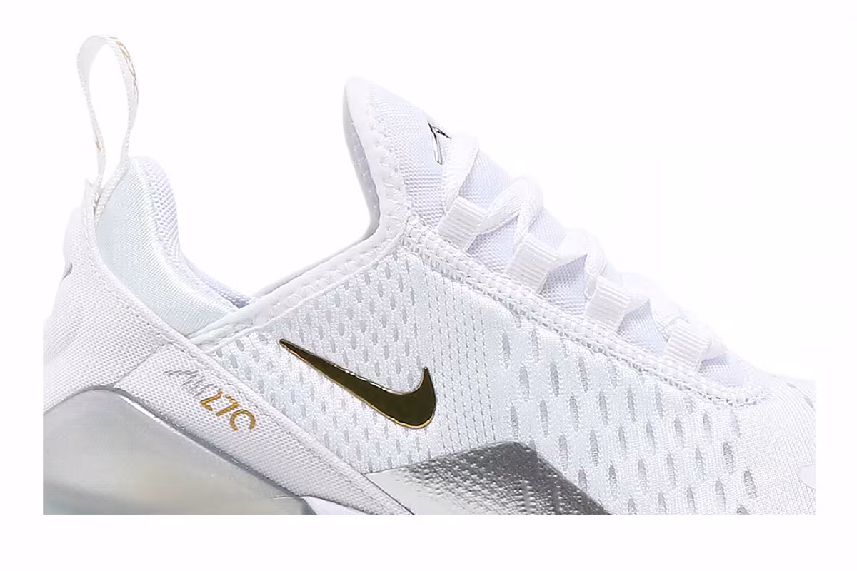 Nike Women's Air Max 270 White, view 3
