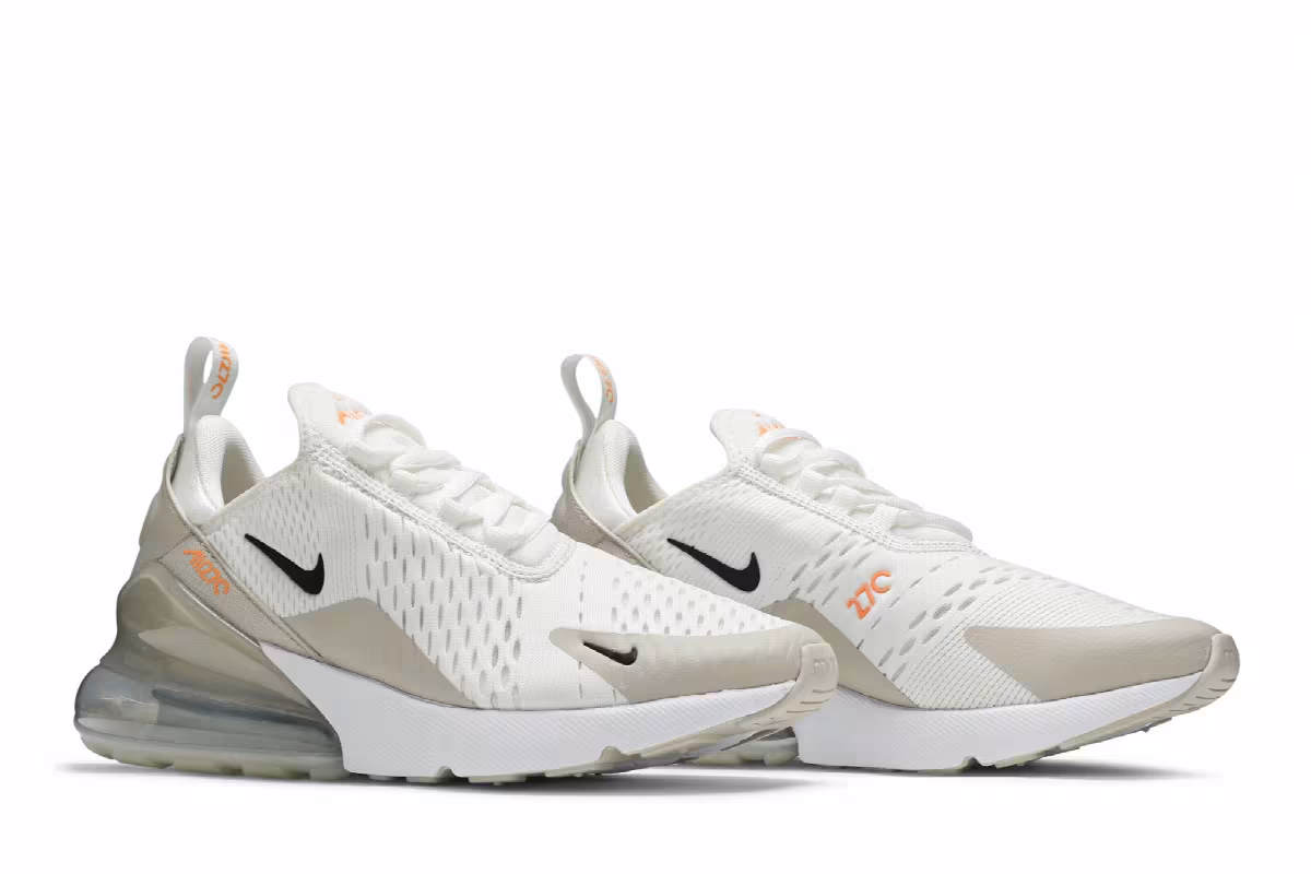 Nike Women's Air Max 270 White Desert Sand, view 9