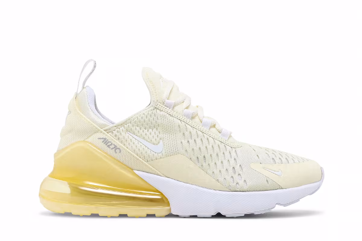 Nike Women's Air Max 270 Coconut Milk Saturn Gold, view 2