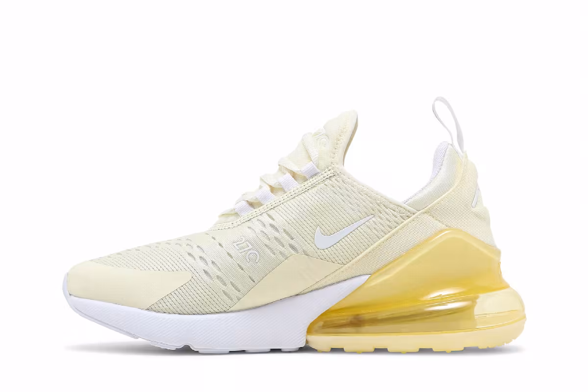 Nike Women's Air Max 270 Coconut Milk Saturn Gold, view 4