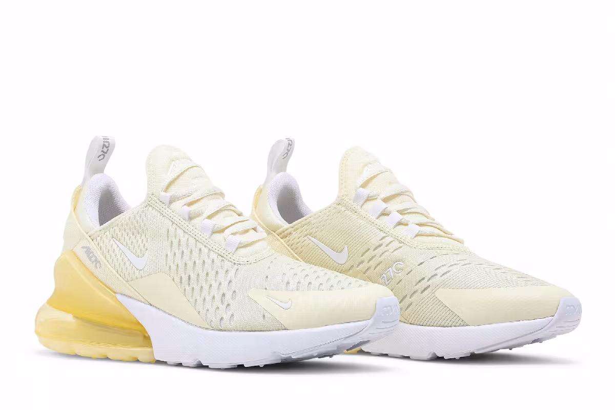 Nike Women's Air Max 270 Coconut Milk Saturn Gold, view 9