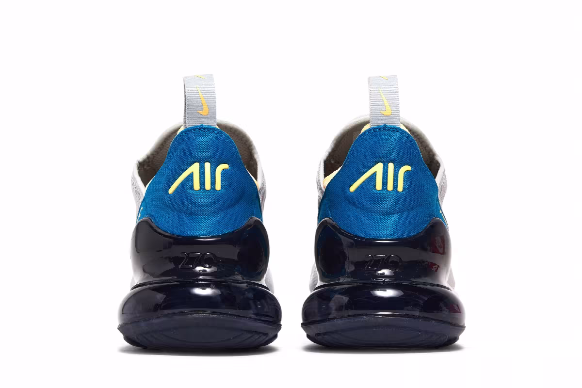 Nike Air Max 270 GS Grey Fog Midnight Navy, view 7