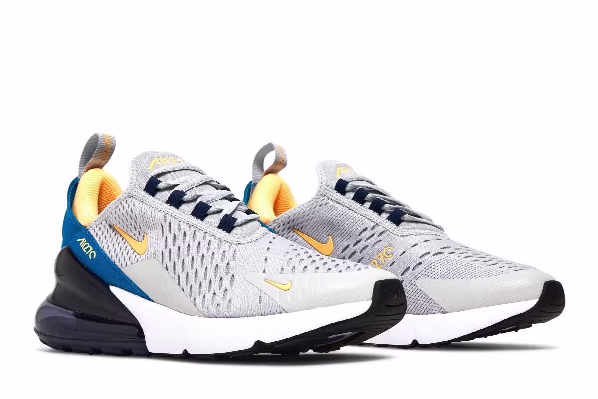 Nike Air Max 270 GS Grey Fog Midnight Navy, view 9