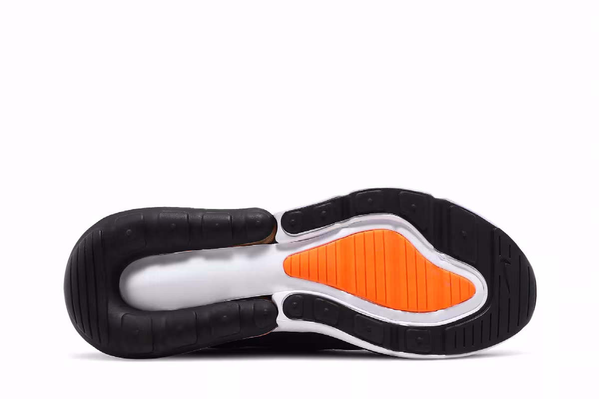 Nike Air Max 270 GS Black Total Orange, view 5