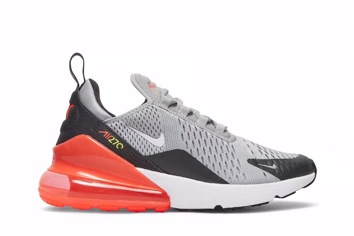 Nike Air Max 270 GS Light Smoke Grey Crimson, view 2