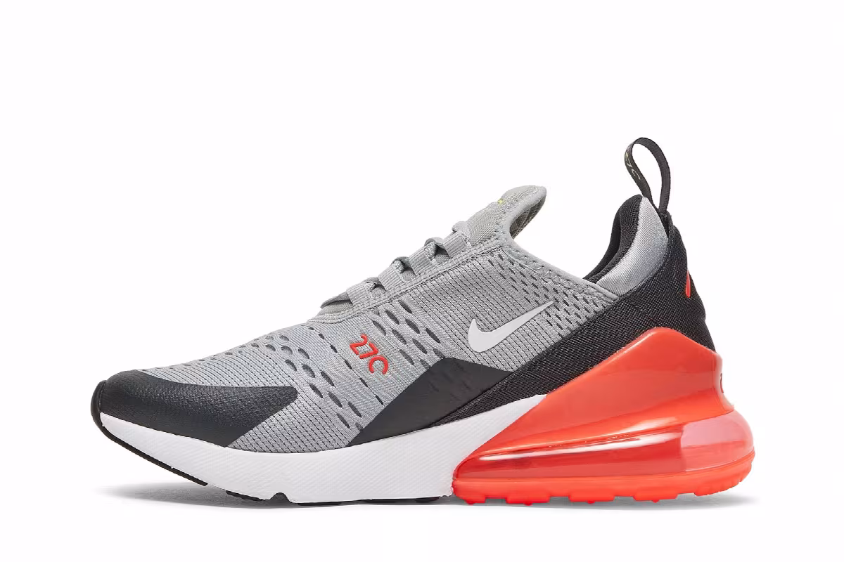 Nike Air Max 270 GS Light Smoke Grey Crimson, view 4