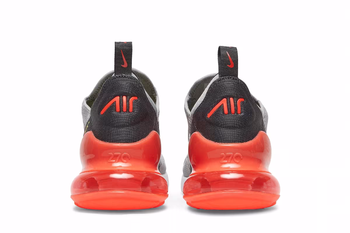 Nike Air Max 270 GS Light Smoke Grey Crimson, view 7