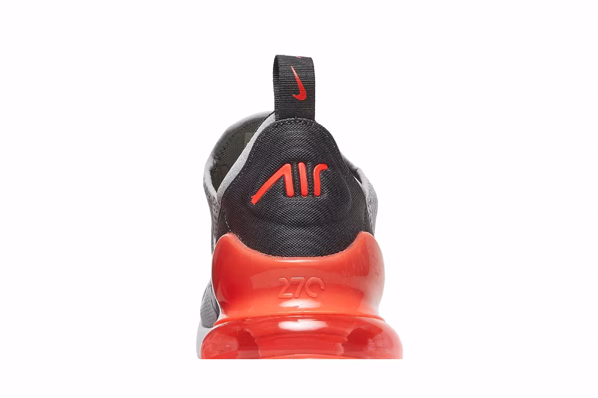 Nike Air Max 270 GS Light Smoke Grey Crimson, view 8
