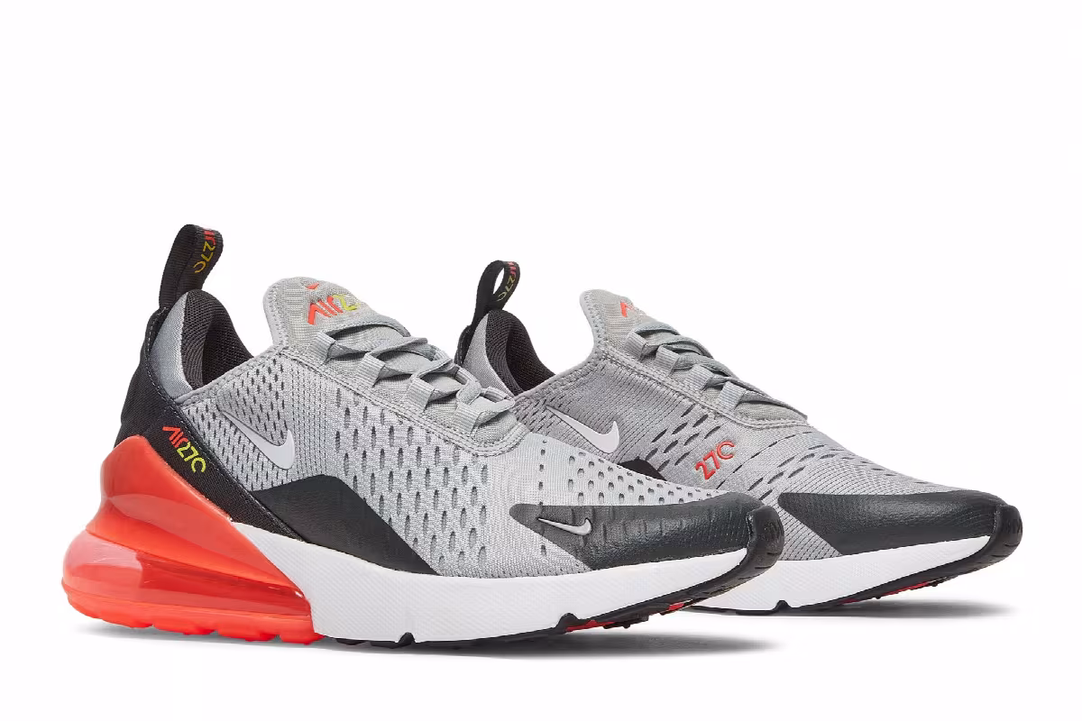 Nike Air Max 270 GS Light Smoke Grey Crimson, view 9