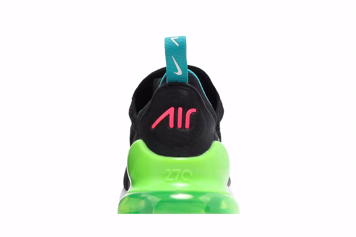 Nike Air Max 270 Black Green Strike, view 8