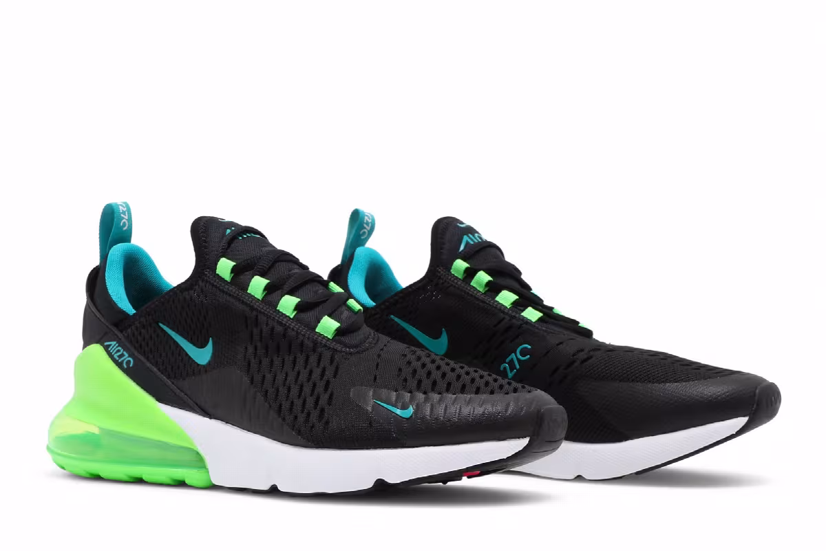 Nike Air Max 270 Black Green Strike, view 9