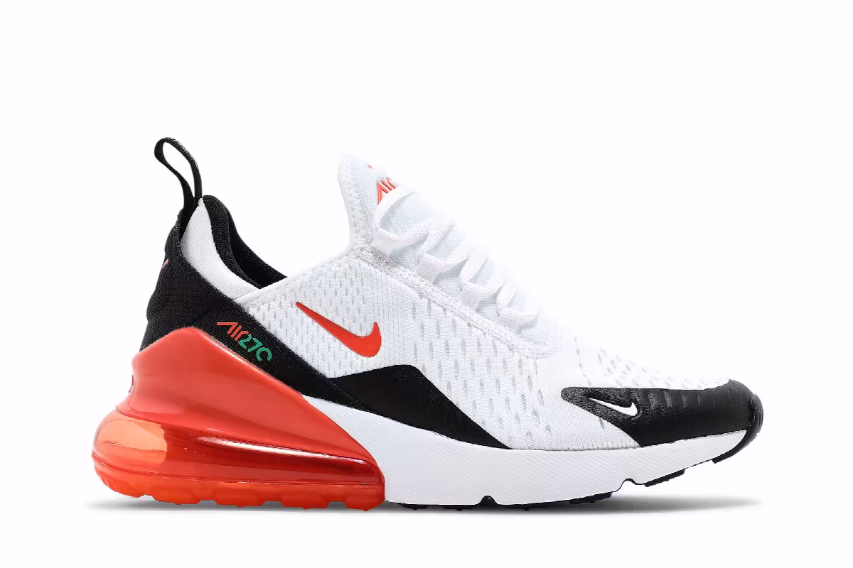 Nike Air Max 270 GS White Turf Orange, view 2