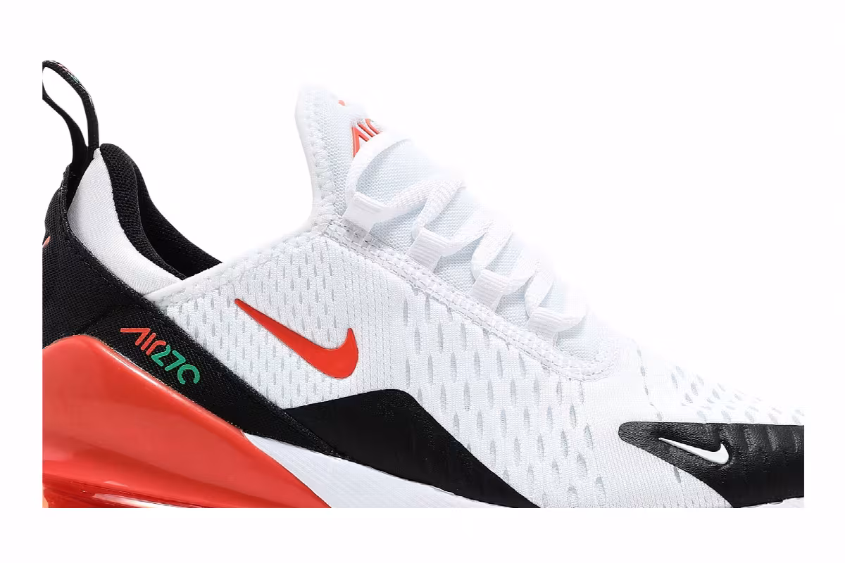 Nike Air Max 270 GS White Turf Orange, view 3