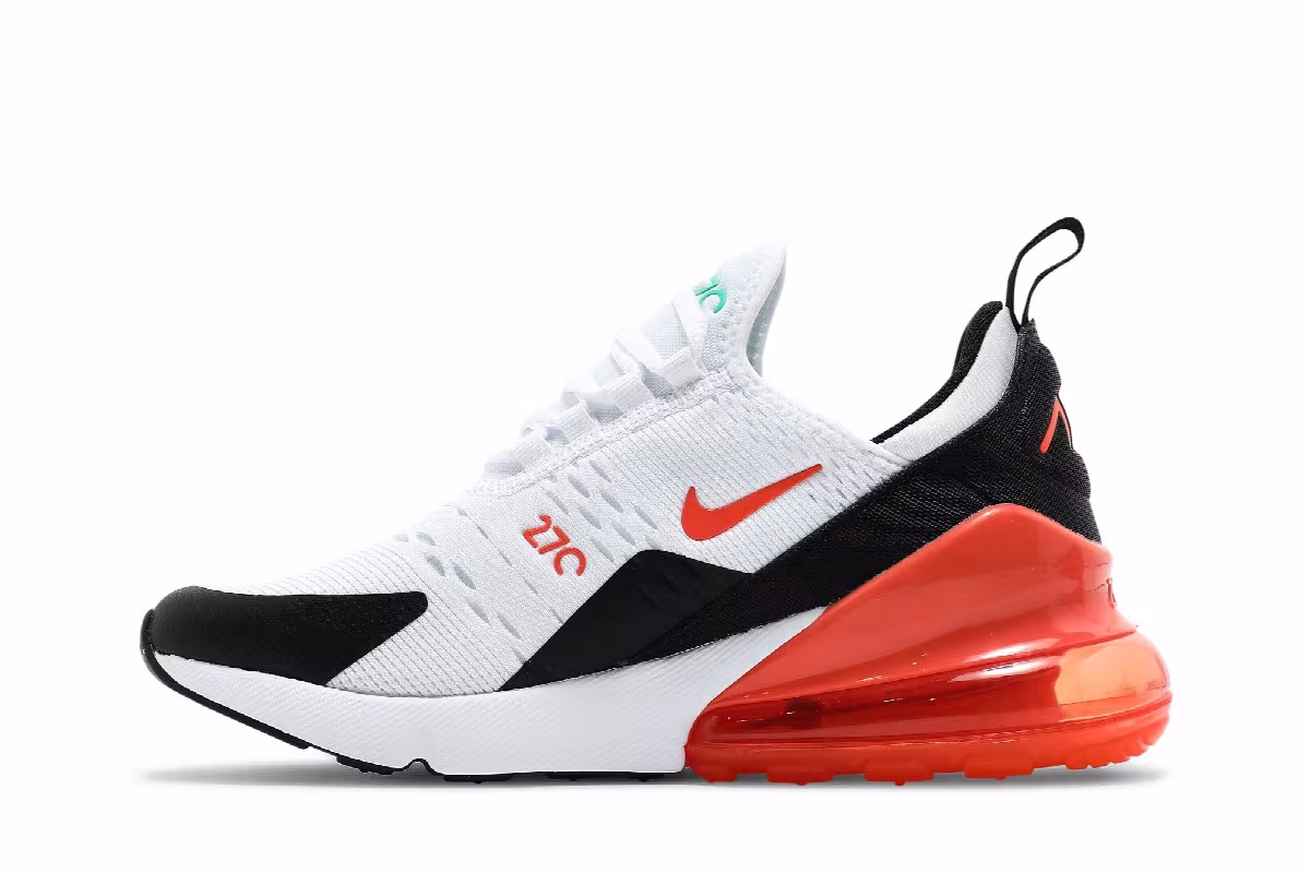 Nike Air Max 270 GS White Turf Orange, view 4