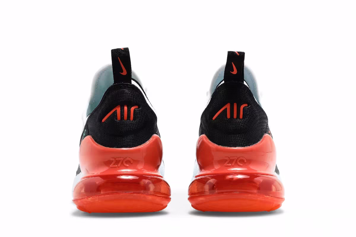 Nike Air Max 270 GS White Turf Orange, view 7